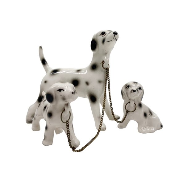 Vintage Relco Dalmation Dog Mother Puppies Figurine Made in Japan Handpainted - Picture 3 of 12